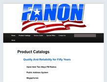 Tablet Screenshot of fanon.com