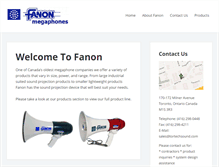 Tablet Screenshot of fanon.ca
